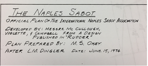 Naples Sabot – One Design Management