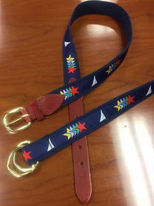 Star Logo belt - leather tab